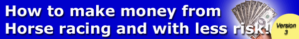 How to make money from horse racing with less risk